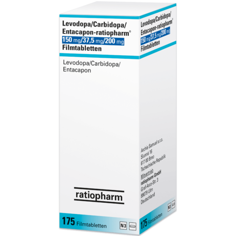 Levodopa/Carbidopa/Entacapon-ratiopharm® 150&nbsp;mg/37,5&nbsp;mg/200&nbsp;mg Filmtabletten