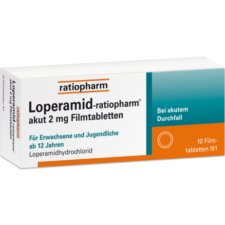 Loperamid-ratiopharm® akut 2&nbsp;mg Filmtabletten