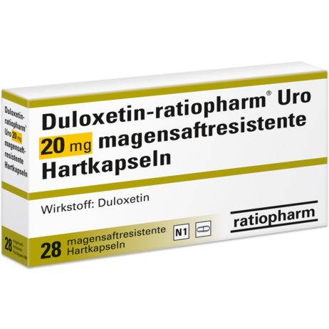 Duloxetin-ratiopharm® Uro 20&nbsp;mg magensaftresistente Hartkapseln