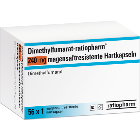 Dimethylfumarat-ratiopharm® 240&nbsp;mg magensaftresistente Hartkapseln