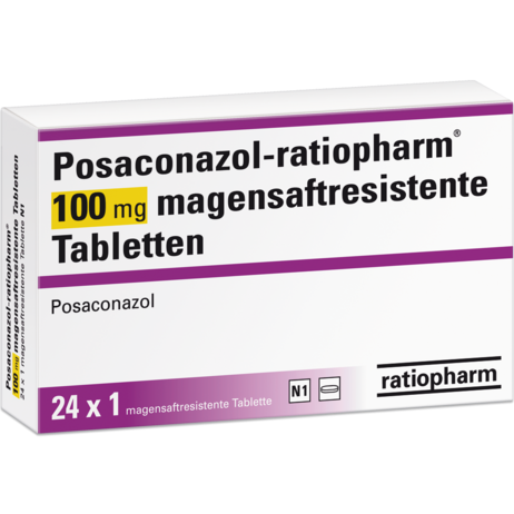 Posaconazol-ratiopharm® magensaftresistente 100&nbsp;mg Tabletten