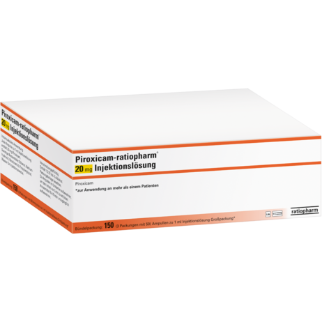 Piroxicam-ratiopharm® 20&nbsp;mg Injektionslösung