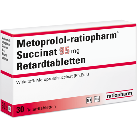 Metoprolol-ratiopharm® Succinat 95&nbsp;mg Retardtabletten