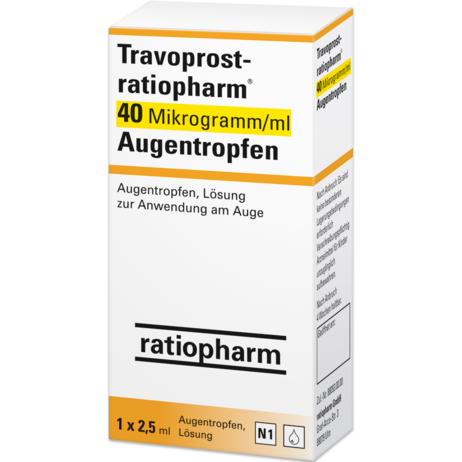 Travoprost-ratiopharm® 40&nbsp;Mikrogramm/ml Augentropfen