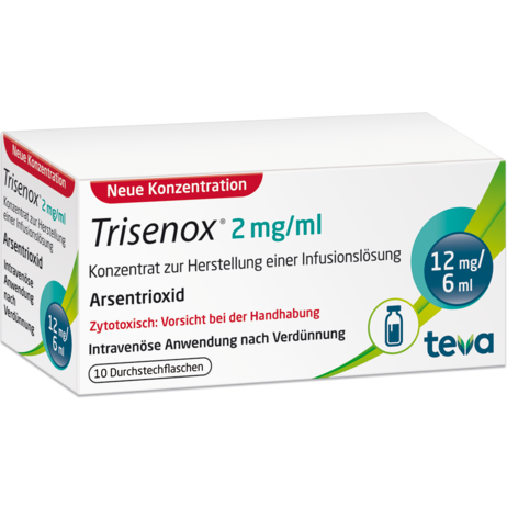 TRISENOX 2&nbsp;mg/ml Konzentrat zur Herstellung einer Infusionslösung