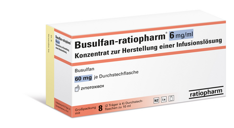 Busulfan-ratiopharm® 6&nbsp;mg/ml Konzentrat zur Herstellung einer Infusionslösung