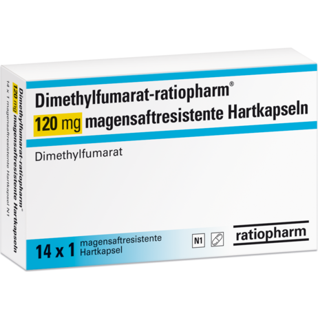 Dimethylfumarat-ratiopharm® 120&nbsp;mg magensaftresistente Hartkapseln