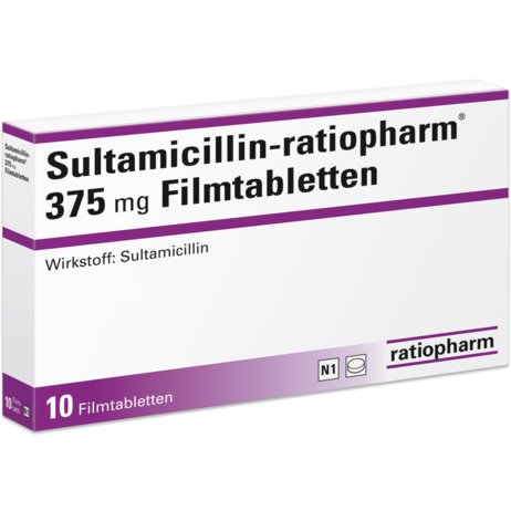 Sultamicillin-ratiopharm® 375&nbsp;mg Filmtabletten