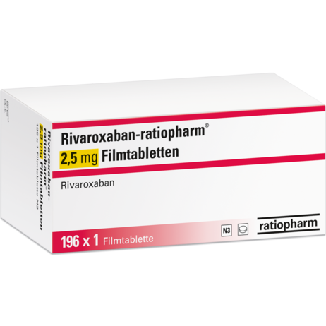 Rivaroxaban-ratiopharm® 2,5&nbsp;mg Filmtabletten