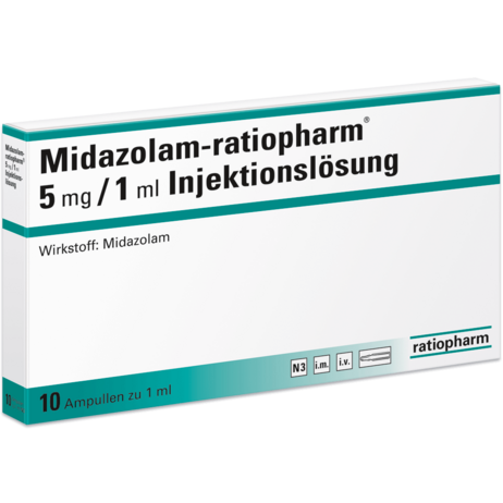 Midazolam-ratiopharm® 5&nbsp;mg/1&nbsp;ml Injektionslösung